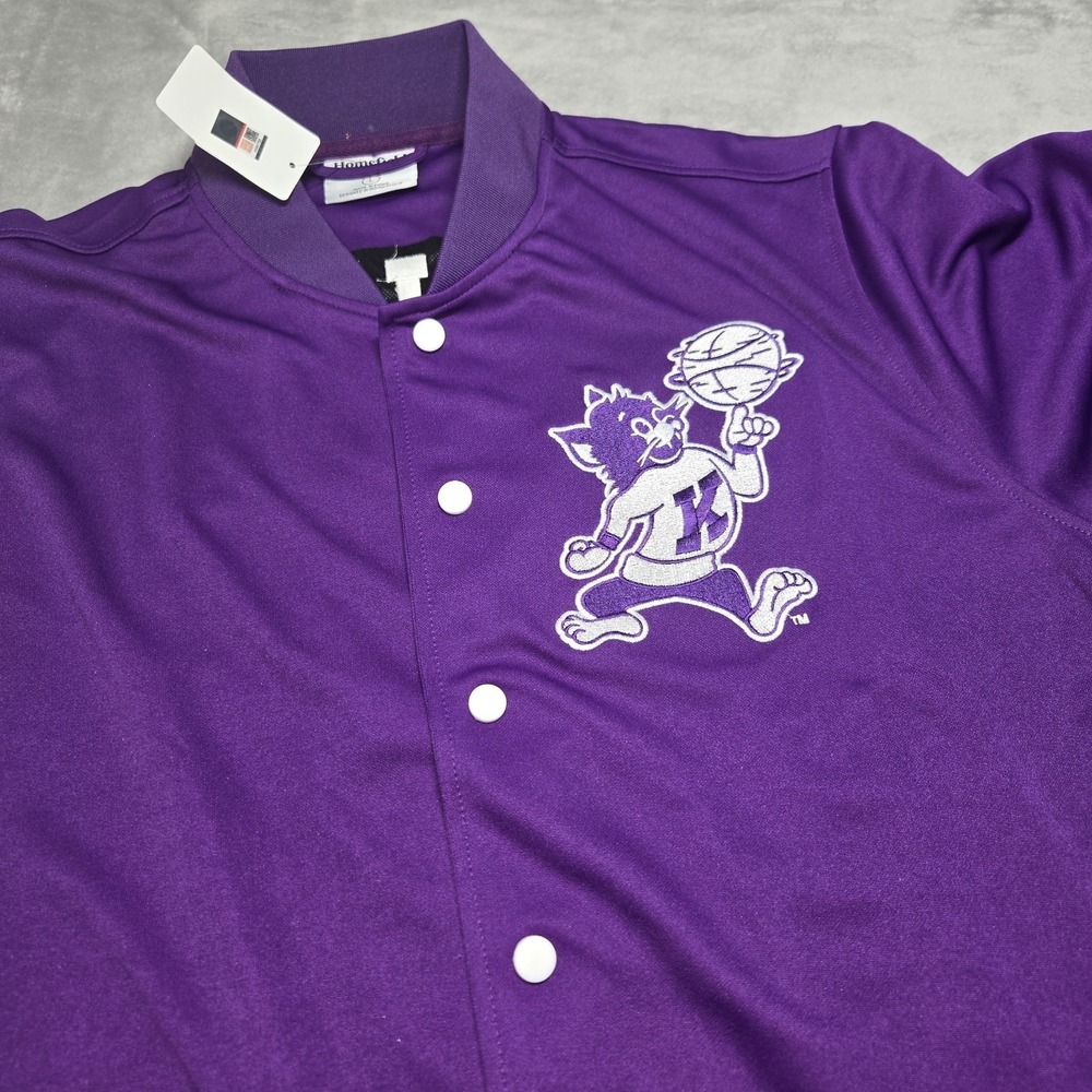 Homefield K-State Wildcats Purple Basketball Vintage Shooting Shirt Short Sleeve